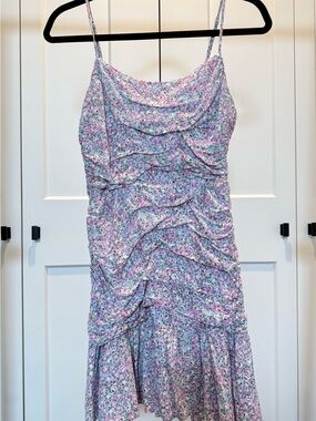 Astr Floral Ruffle Dress